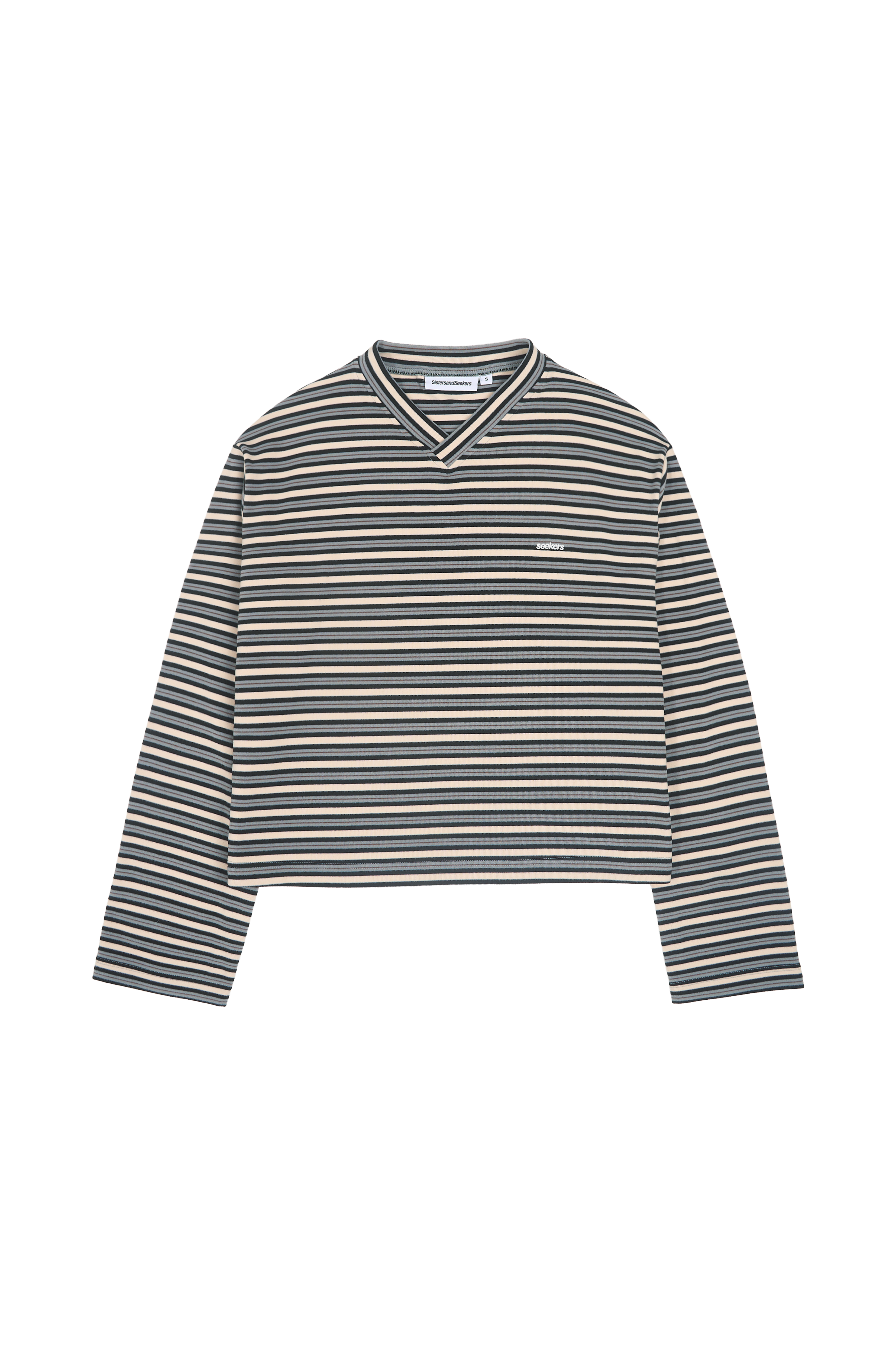 Wilkie Soft Oversized Long Sleeve in Multi Cream
